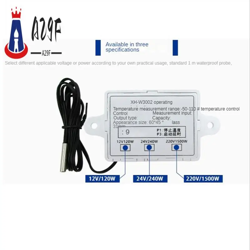

A29F-W3002 Цифровой регулятор температуры Контроллер температуры Контроллер температуры с цифровым дисплеем