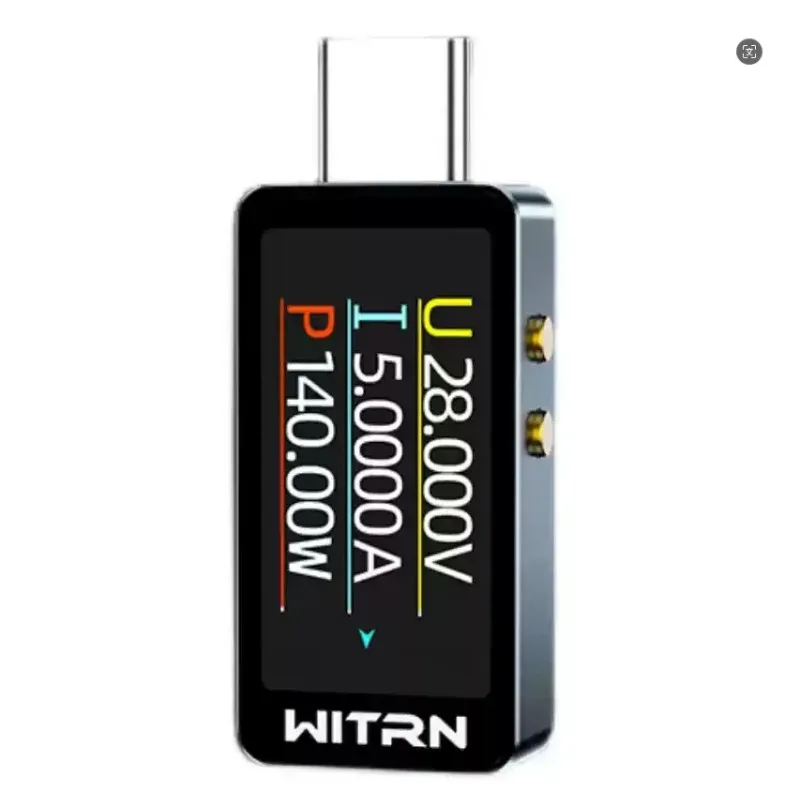USB Tester PD3.1 Type-C Voltmeter Ammeter | 28V Color Screen Digital Multimeter, MacBook, Fast Chargers | WITRN CC1