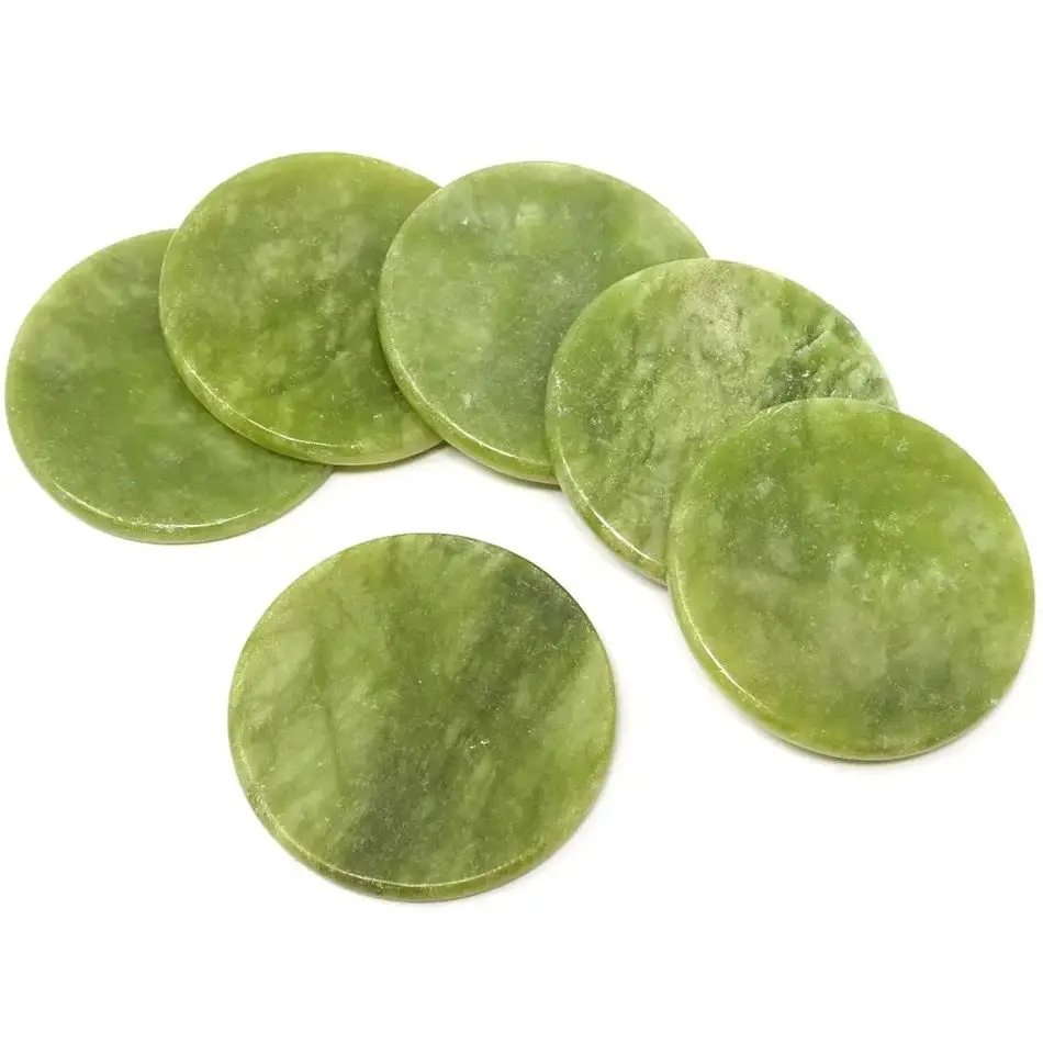 1-10pcs Natural  High Quality Jade stone slices Flakes Eyelash Extension Jade Slice Crystals