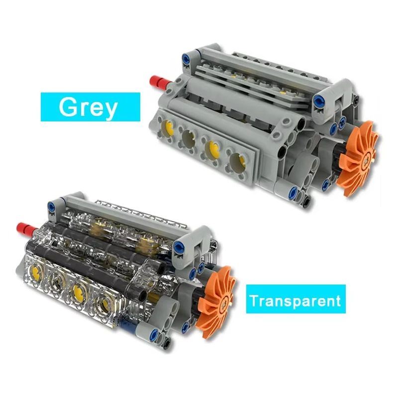 Kit de construcción de modelo de motor W16, bloques técnicos de partículas pequeñas con potencia mecánica, juguete educativo STEM DIY para niños y adultos