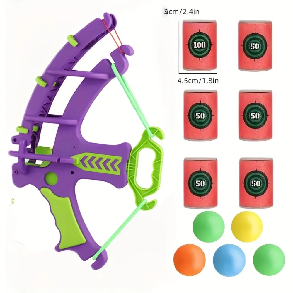 Interactive Archery Game Set with Colored Balls, Indoor/Outdoor Family Fun and Parent-Child Bonding, Educational Soft Dart Toy