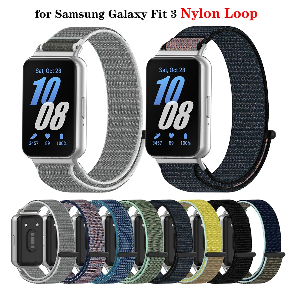 

NEW Nylon Loop Strap For Samsung Galaxy Fit 3 Smart Watch Band Replacement Bracelet For Samsung Galaxy Fit3 Wristband Accessorie