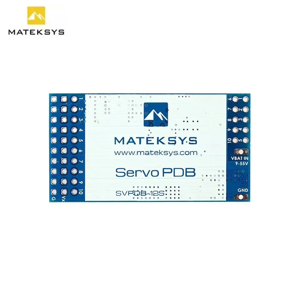 MATEK SVPDB-12S SERVO PDB with 12A BEC 9-55V TO 5/6/8V Power Distribution Board for RC Airplane Fixed-Wing Servo DIY Parts