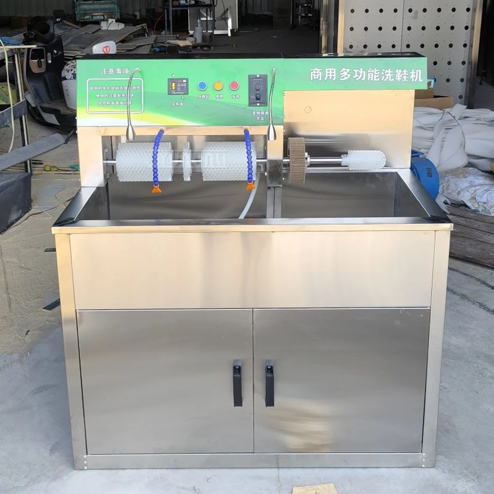 

Коммерческая полуавтоматическая машина для мойки обуви с оборудованием для холодной и теплой сушки для чистки обуви
