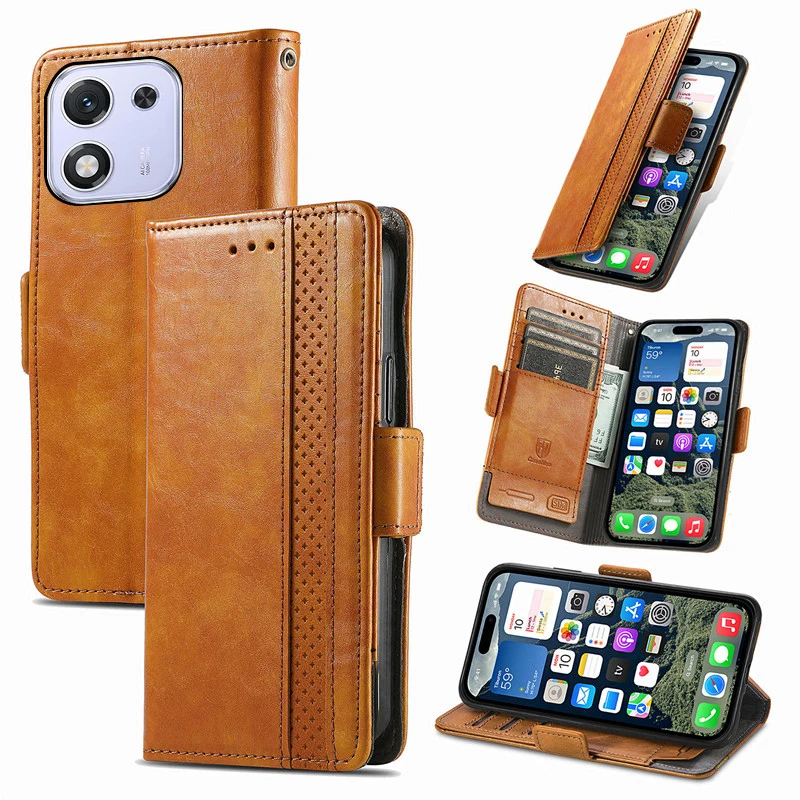 

Flip Spliced retro leather card Slot Wallet Cover For Honor X70 X70i X60 X50 GT Pro X60i X50i + RFID Fall prevention phone Case