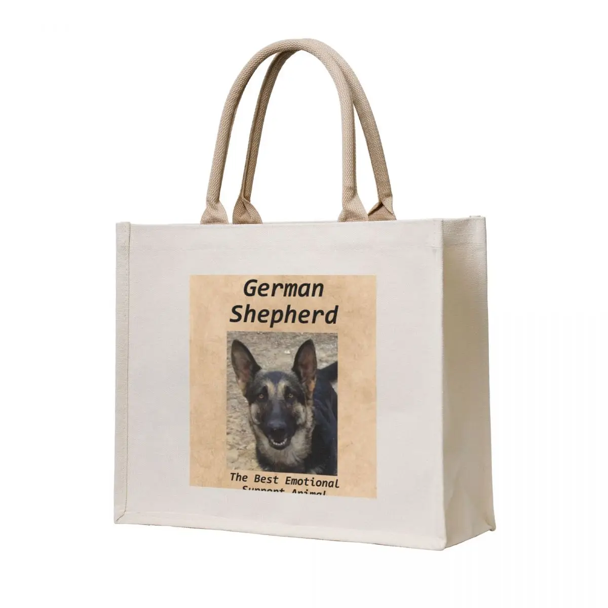 

German Shepherd E.S.A Tote Bag Shopping bags tote bags aesthetic custom fabric bag Women's tote bag