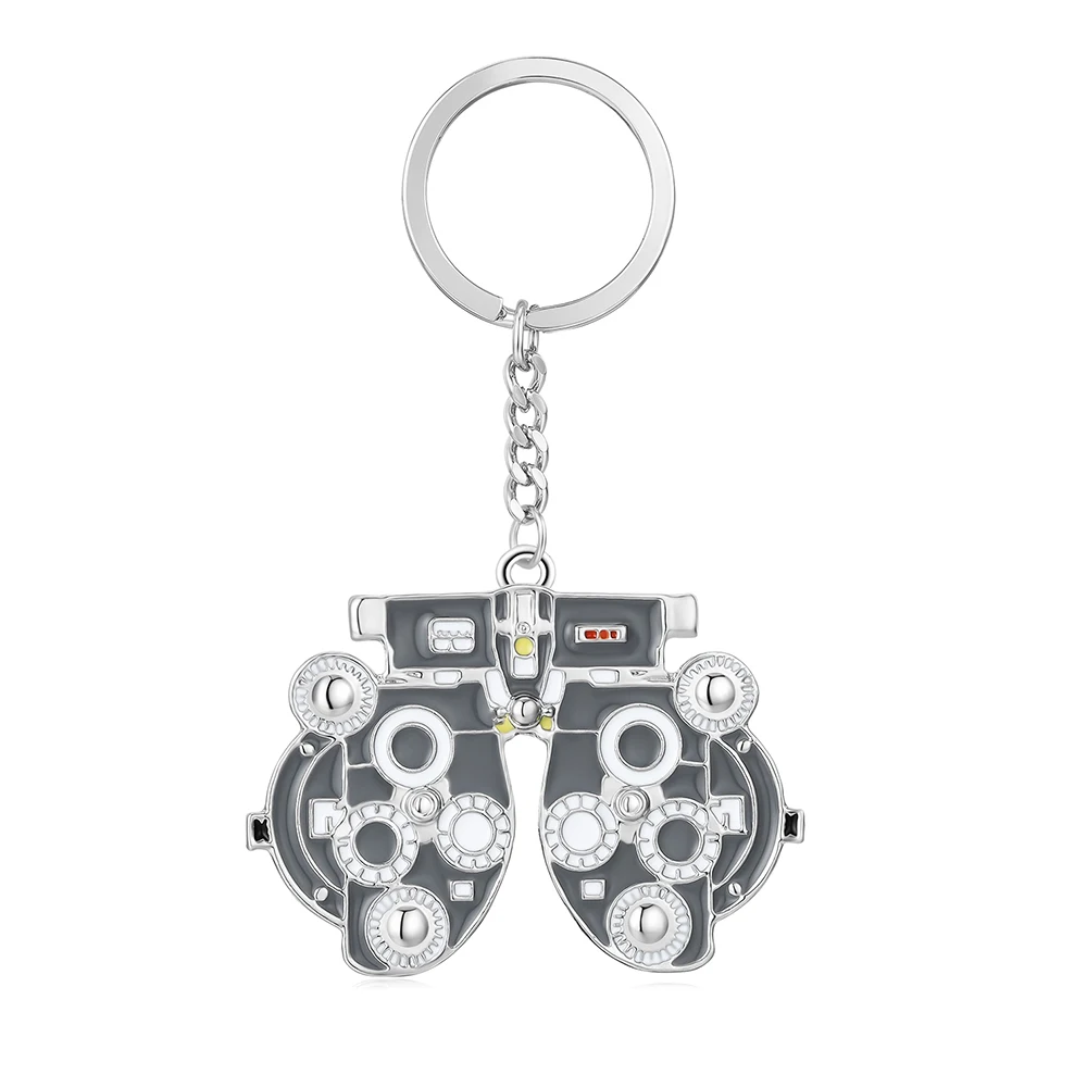 DCARZZ Medical Optometrists Keychain Ophthalmology Vision Test Optometry Keyring Jewelry for Doctor Nurse Backpack Bag Key Chain