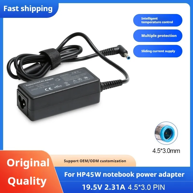 Ładowarka sieciowa do laptopa 19,5 V 2,31 A 4,5 * 3,0 mm 45 W do HP Stream X360 11 13 14 Searies 741727 -001 740015 -001 Tpn-Q155