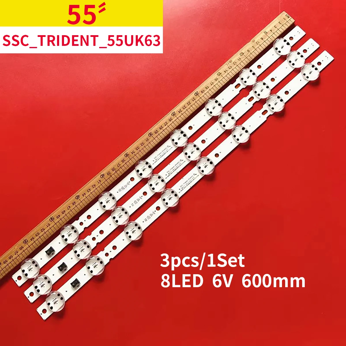 

LED Backlight Strip For TV 55UK6300LL 55uk6400PLF 55UK6300PJF 55UM7100PLB 55UK6200PSA 55UM7100PSA SSC_Trident_55UK63 55UK6200PDA