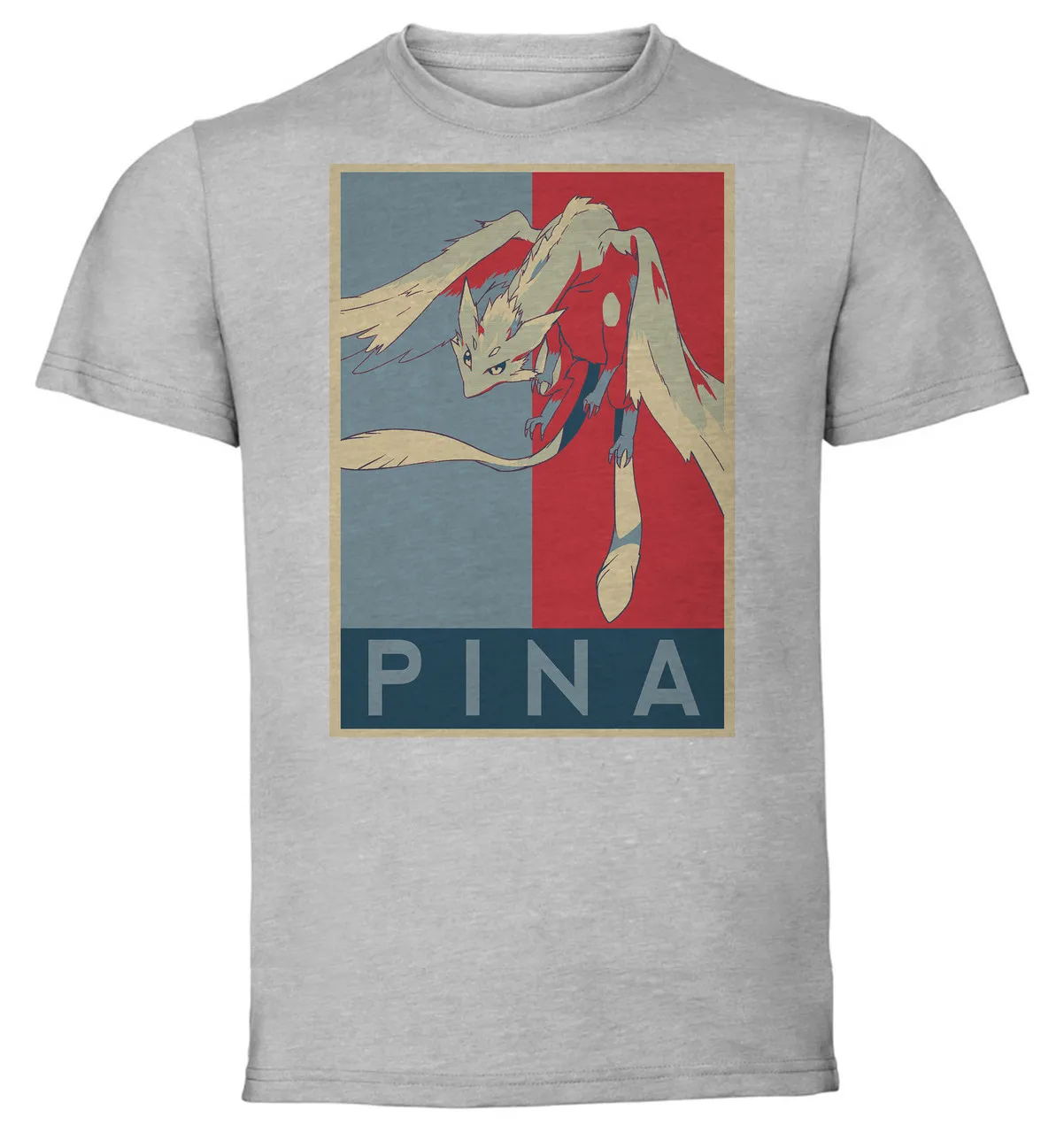 T-Shirt Unisex - Grey - Propaganda - Sword Art Online Pina