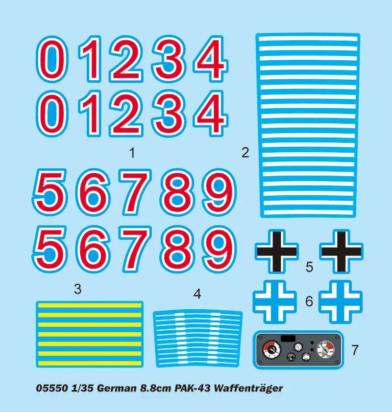 Trumpcirculation 05550 1/35 Allemand 8.8cm PAK-43 Waffentrager - Assemble Scale Model Kit