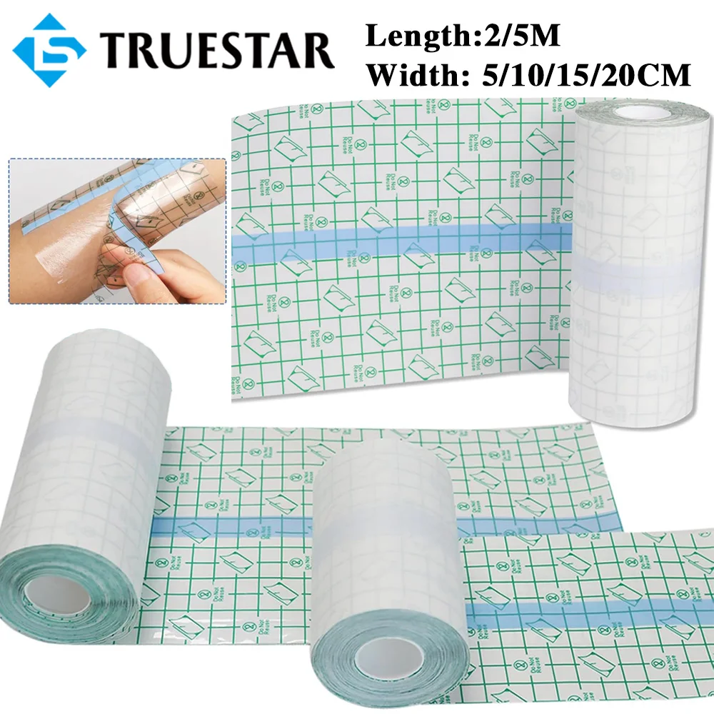 2/5m Waterproof Tattoo Film Aftercare Protective Skin Healing Tattoo Adhesive Bandages Repair PU Tape Tattoo Aftercare Supplies