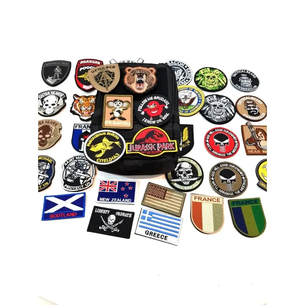 Toppe ricamate personalizzate per abbigliamento Zaino Logo fai da te Badge Applique Patch Etichetta ricamata personalizzata con il tuo design