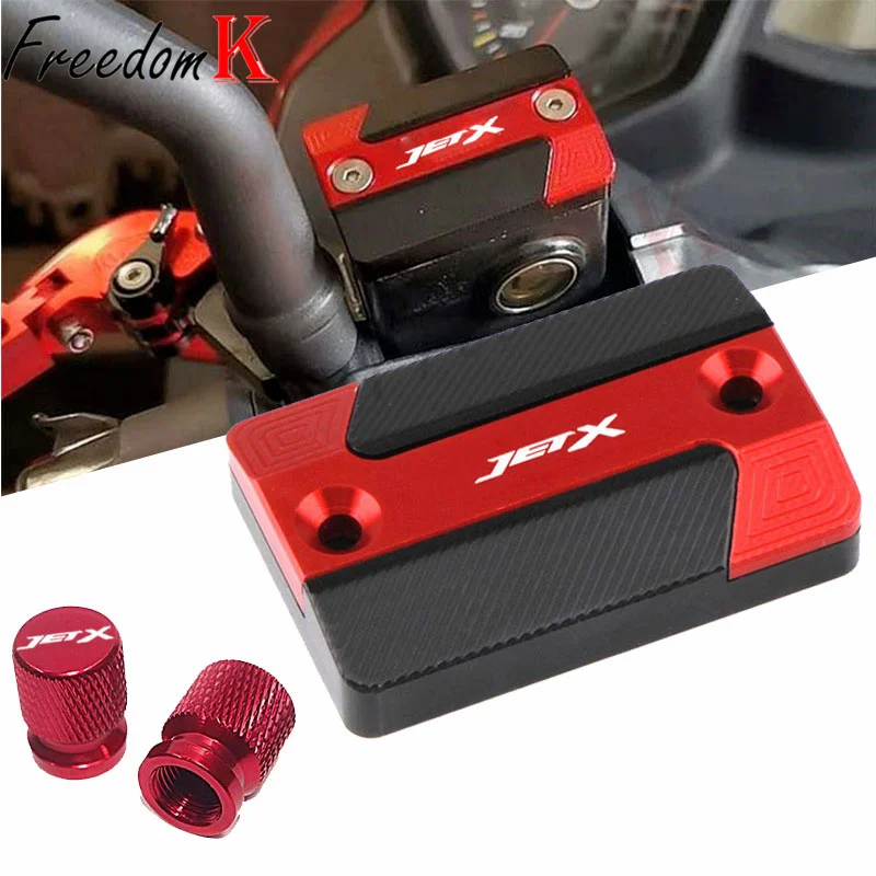 Motorcycle Accessories CNC Front Brake Fluid Reservoir Oil Cup Cap Master Cylinder Cover For SYM JET-X JETX JET X 125 150 X150