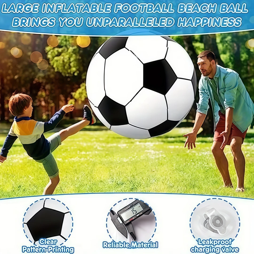 Juegos deportivos al aire libre, balón de fútbol gigante de PVC, pelota de juguete deportiva para césped de otoño, pelota de playa de verano para niños, regalo, pelota de juegos al aire libre