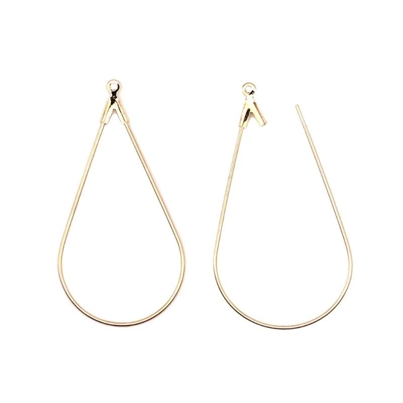 10 Pcs Teardrop Beading Hoop Earring Finding Water Drop Earring Beading Hoop Earring Components DIY Jewelry Supplies