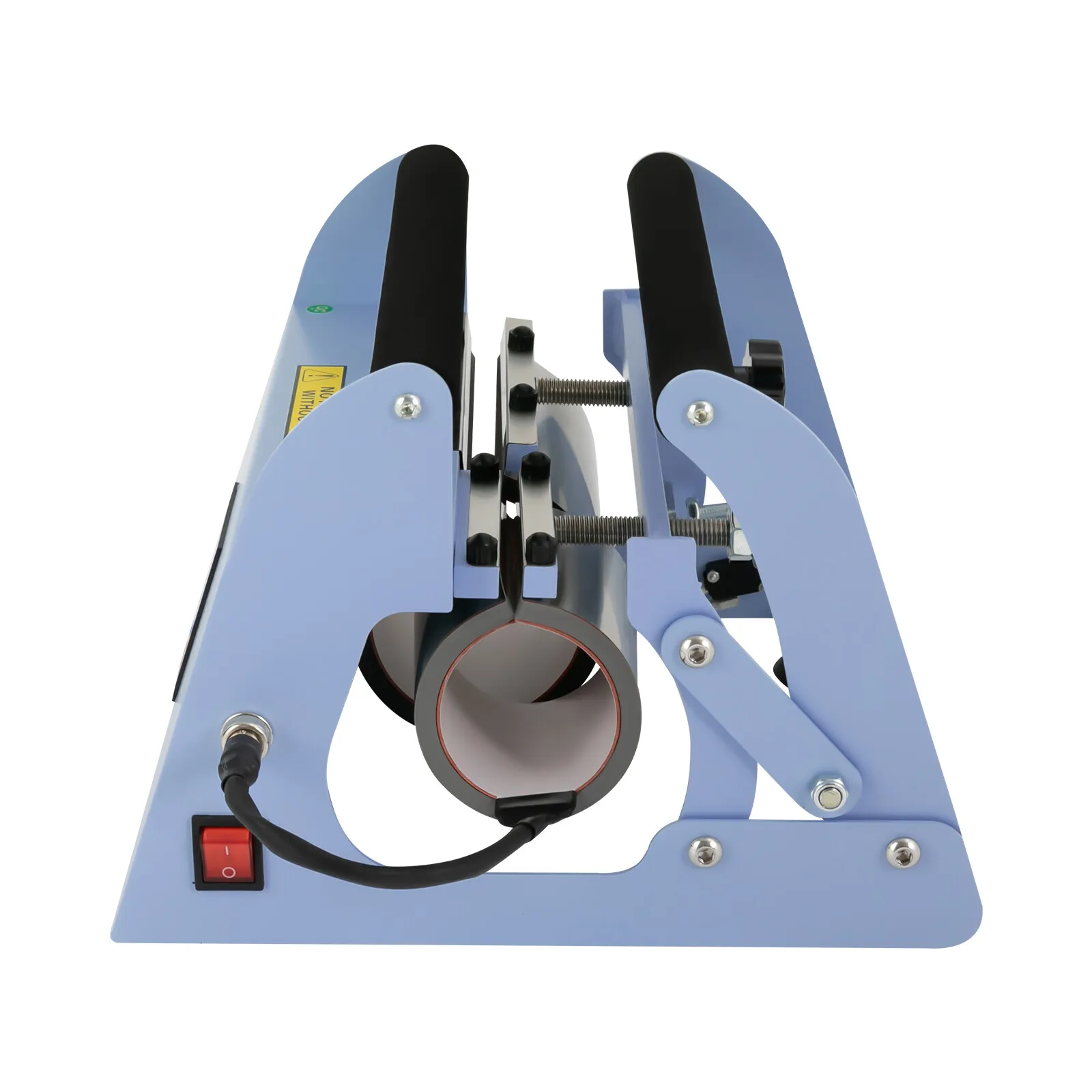 Pressa di calore manuale per bicchiere fai-da-te da 500 W, tazza per auto, pressa per tazza, macchina di calore, temperatura e tempo regolabili