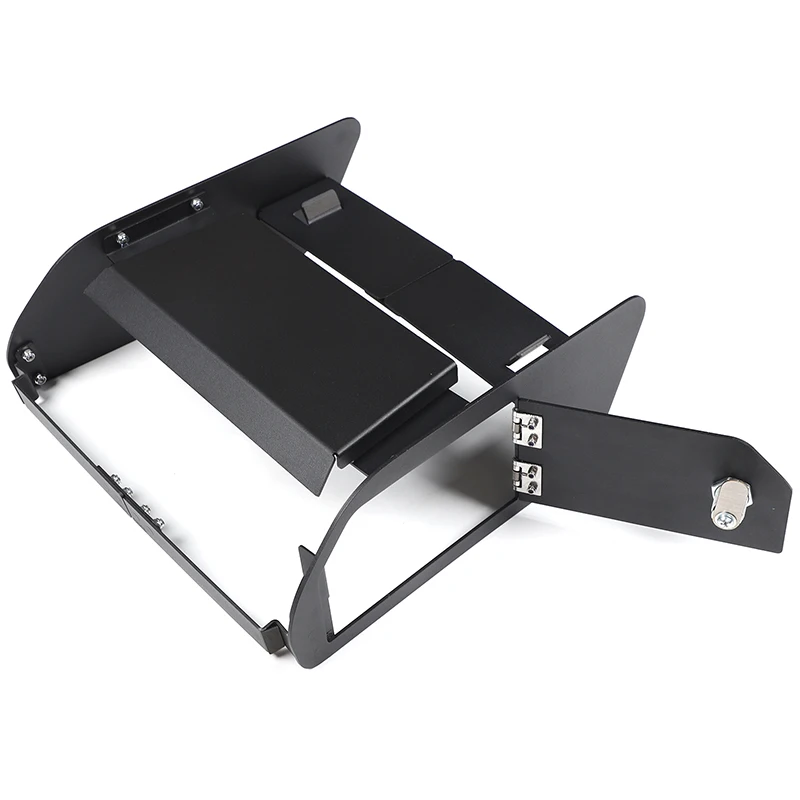 For Land Rover Defender 20-24 Car Center Console Lower Safe Password Lock Strongbox Organizer Metal Storage Safety Box Key Lock