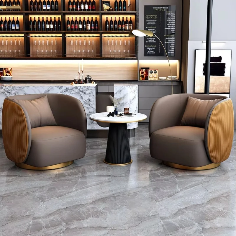 

Modern sofa chairs in the hotel lobby and reception room