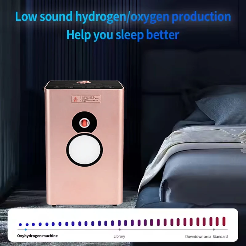 ذكي آلة امتصاص الهيدروجين 600 مللي H2 منقي مياه المؤين مُكثّف أوكسجين مولد مياه الهيدروجين الاستنشاق