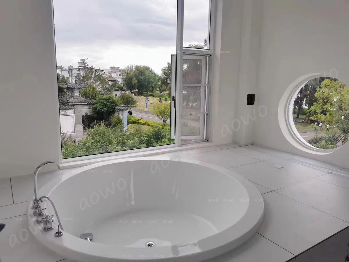 Popular Celebrity Bathtub Embedded Style Vasca Idromassagio Indoor&outdoor Prefab Houses 2 Person Hot Tub