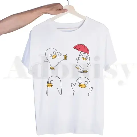 Gintama Anime Sakata Gintoki Kagura 티셔츠 남성 패션 여름 티셔츠 Tshirt Top Tees streetwear 하라주쿠 웃긴
