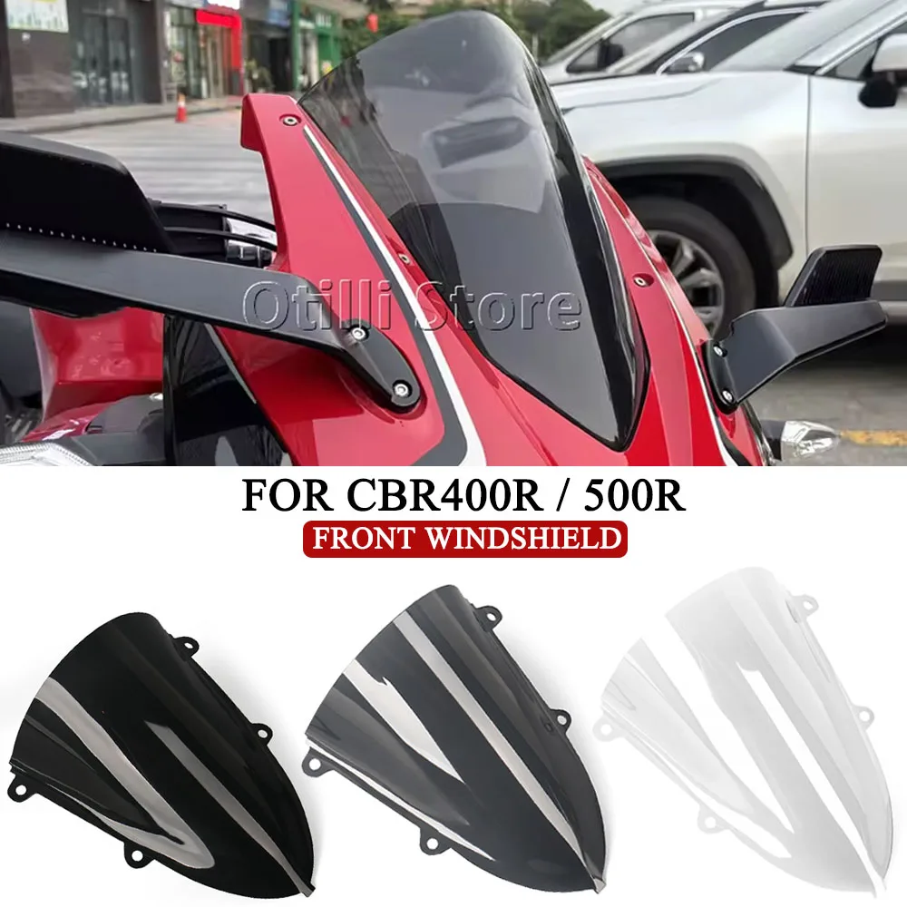 

ДЛЯ HONDA CBR400R CBR500R 2019-2025 2024 CBR 400R 500R CBR 400 500 R ветровое стекло дефлекторы лобового стекла с двойным пузырьком