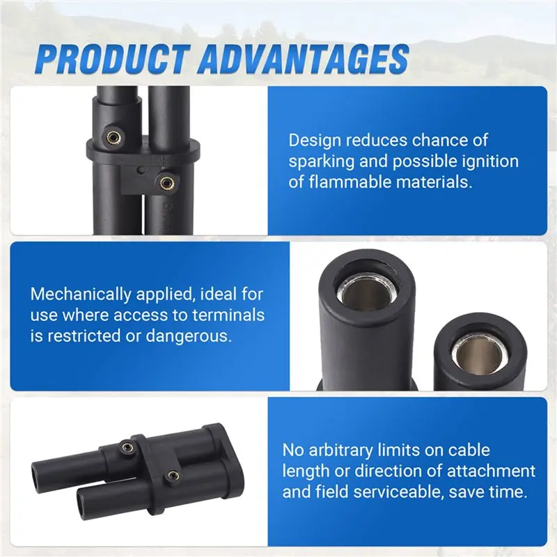 4X Remote Jump Start Plug Terminal For Hella 8JA 177 305-101 For Cranes, Forklifts, Agricultural Machinery-L94A