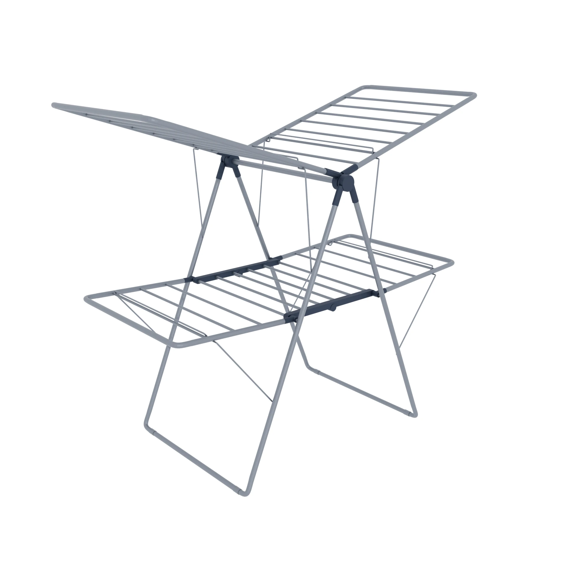 

1pc, Clothes Drying Rack Foldable, Foldable Laundry Drying Rack, Free-Standing Large Drying Rack, with Height-Adjustable Wings