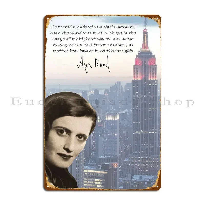 Ayn Rand Metal Sign… - image