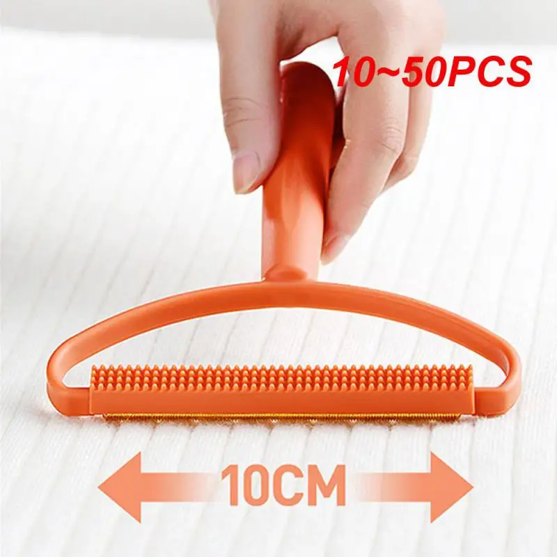 10~50PCS Ball Hair Remover Pure Copper Scraper Head Shave One Side Plastic Orange Color Household Products Coat Depilator Shaver