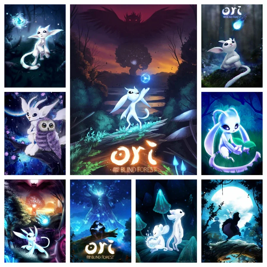 Ori et la forêt aveugle juego الماس peinture أطقم perceuses كاملة نقطة دي كروكس أربري ماجيك الدول الاسم الفسيفساء العمل الفني #1
