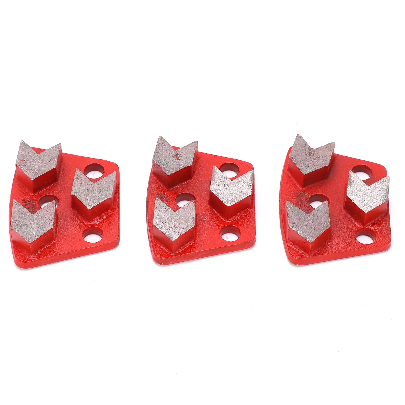 

Aggressive Cutting Trapezoid Grinding Shoes - 3 Teeth Red 30# Power Tool Accessories for Concrete & Woodwork