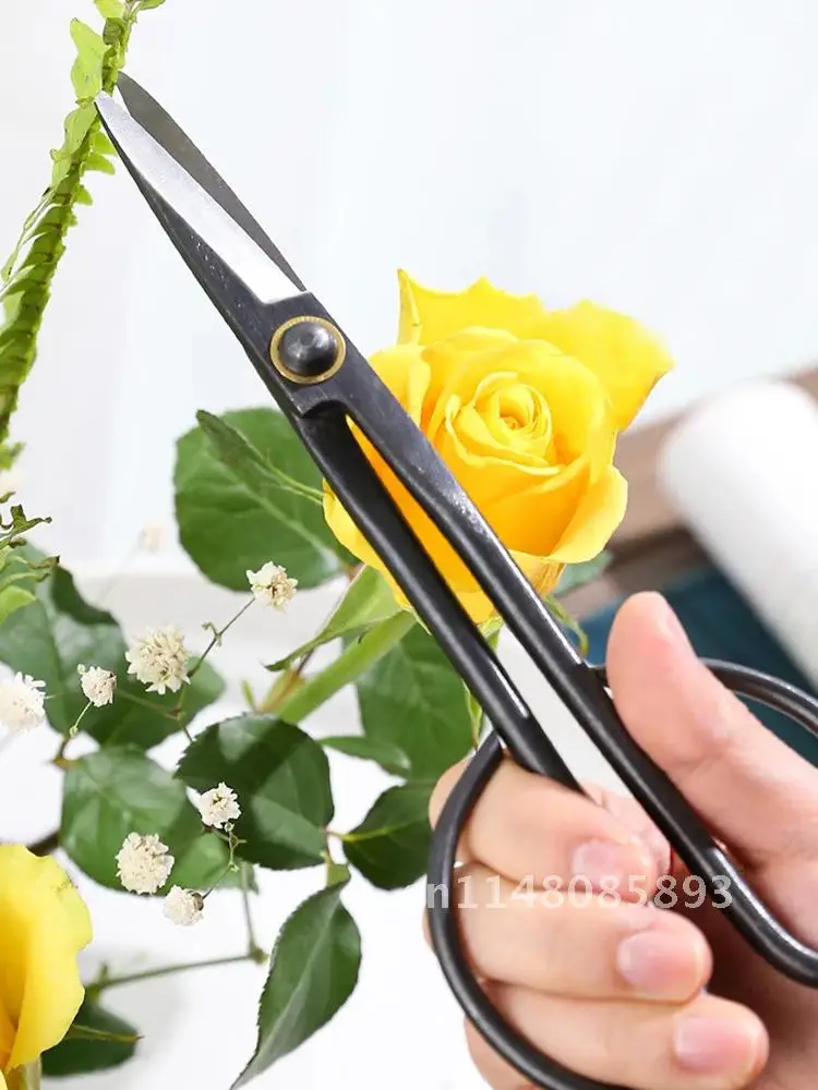 20cm  Vintage Steel Sprig Cut Flower Shears Gardening Shears Pruning Shears Long Handle Scissors Gardening Plant Branch Shears