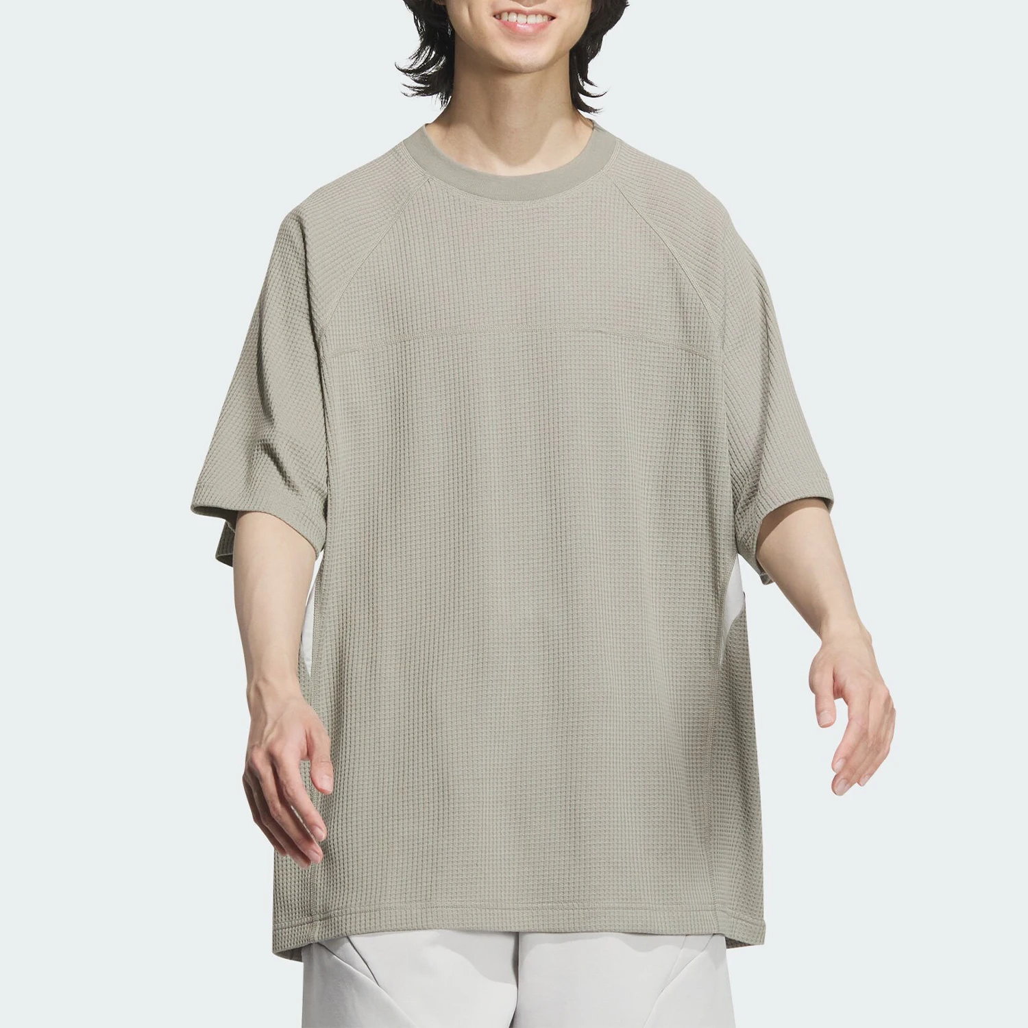 

Adidas genuine New Men's Printed Casual Loose Round Neck T-shirt JL9942