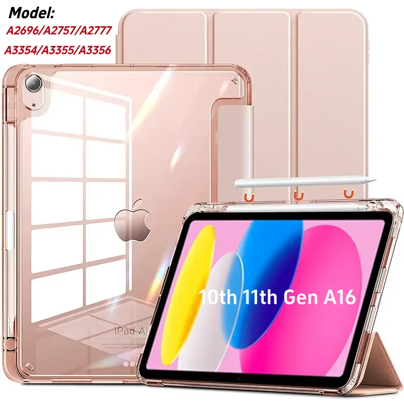 

For iPad 11th Generation Case 2025 A16 11" Magnetic Flip with Pencil Holder Cover With Auto Wake Sleep 10th Gen 10.9 inch Funda