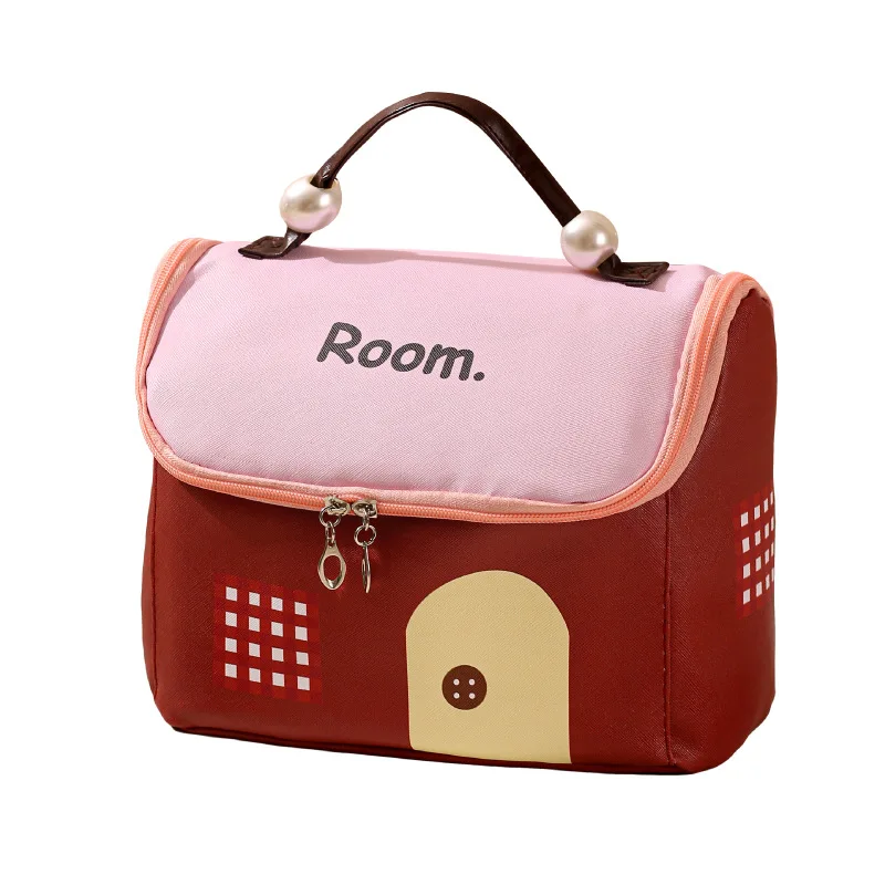 جديد متعدد الأغراض فتاة الكرتون حقيبة مستحضرات تجميل سعة كبيرة مقاوم للماء حقيبة غسيل السفر حقيبة مستحضرات تجميل محمولة حقائب للمرأة