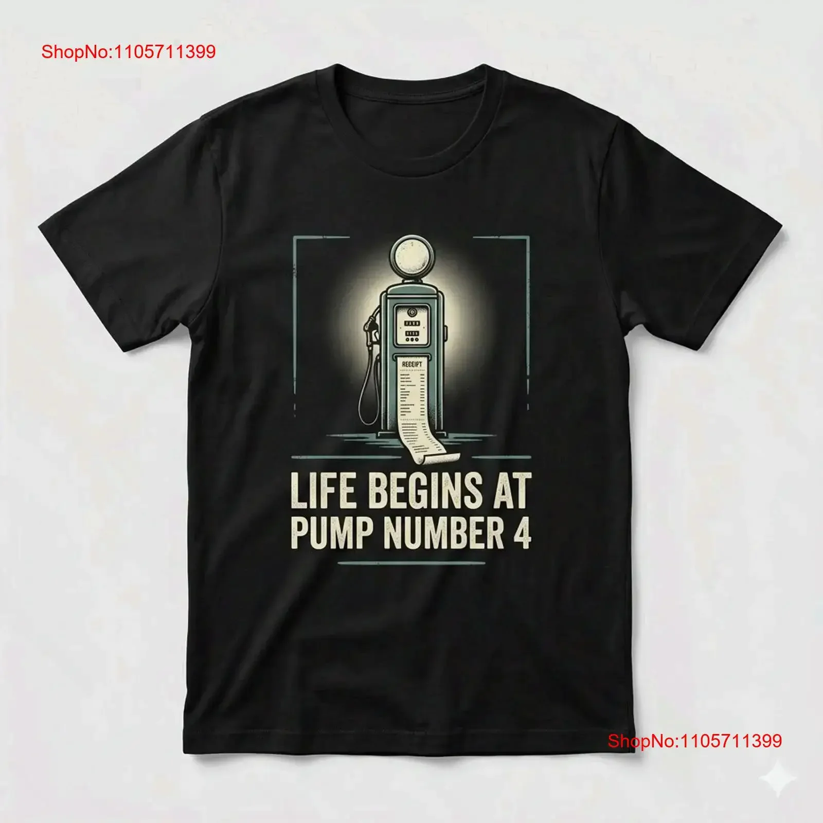Dad Life Pump Number 4 T Shirt Funny Father's Day for long or short sleeves vintage Washed Unisex fashion Soft Slightly