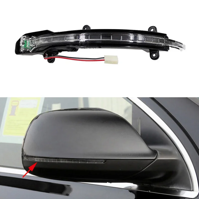 Auto LED Mirror Turn Signal Light For Audi Q5 2009-2017 Q7 2010 2011 2012 2013 2014 2015 4L0949101A 4L0949102A Left Right