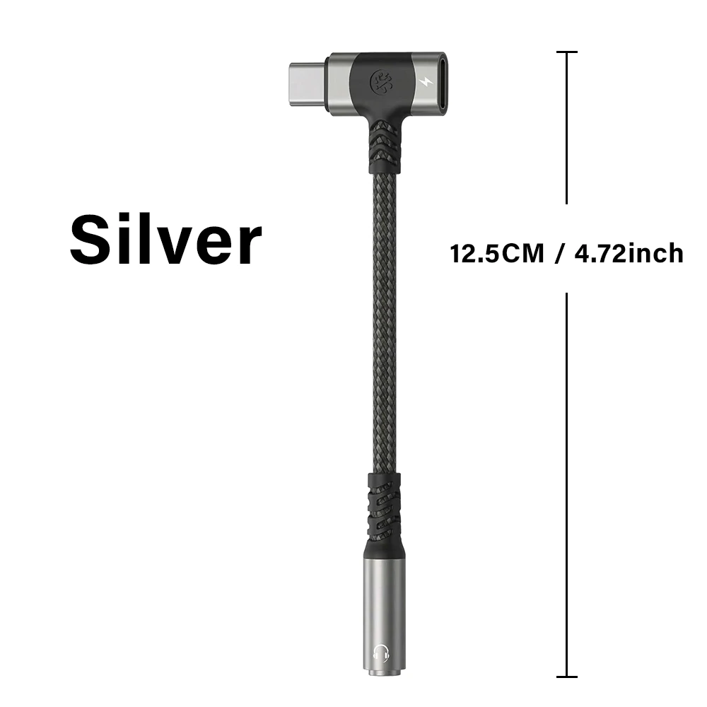 USB Type-C naar 3.5mm jack HiFi oortelefoonadapter USB-C naar C & 3.5mm hoofdtelefoon AUX audio adapterkabel voor Samsung S26 25 iPhone 17
