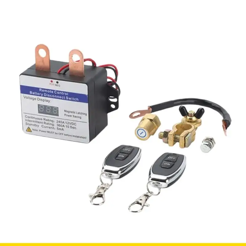 

SZCH Plastic Battery Isolator Switches 12V 240A Remote Operation Included for Car Truck