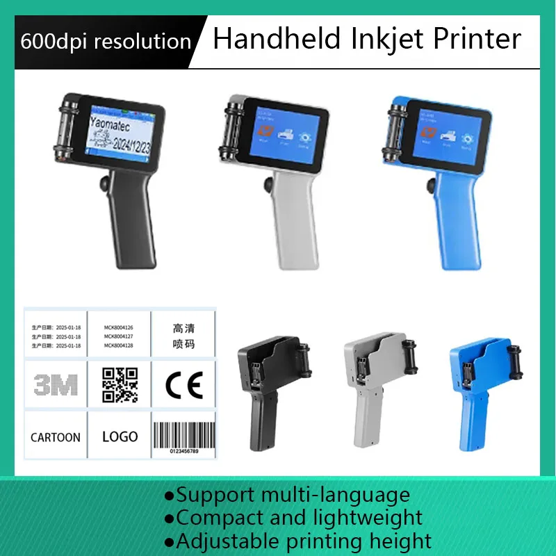 

Портативный ручной струйный принтер с чернильным картриджем Принтер QR-кода Пластиковый струйный принтер Дата истечения срока годности Маркировка кодирование даты
