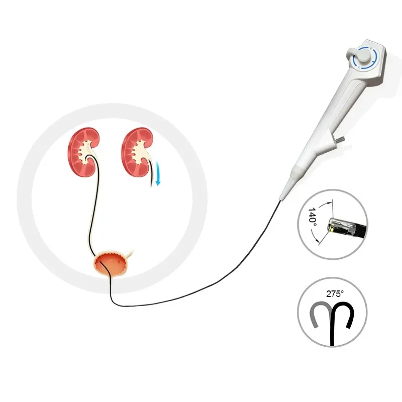 USB Interface Medical Electronic Bronchoscope Reusable Disposable Design for Respiratory Tract