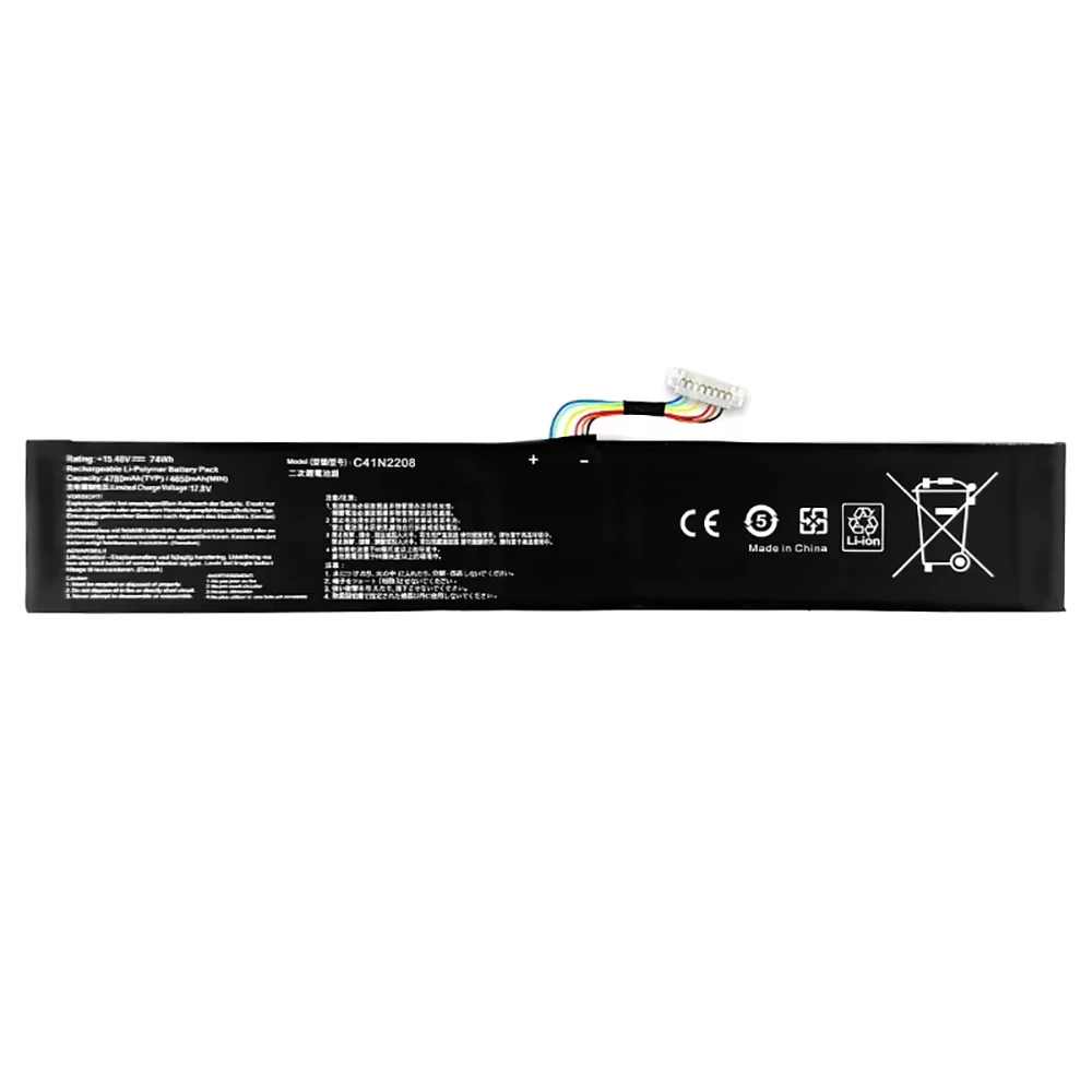 C41N2208 Battery For Asus ROG Ally RC71L Gaming Handheld Player 15.48V 74Wh/4780mAh