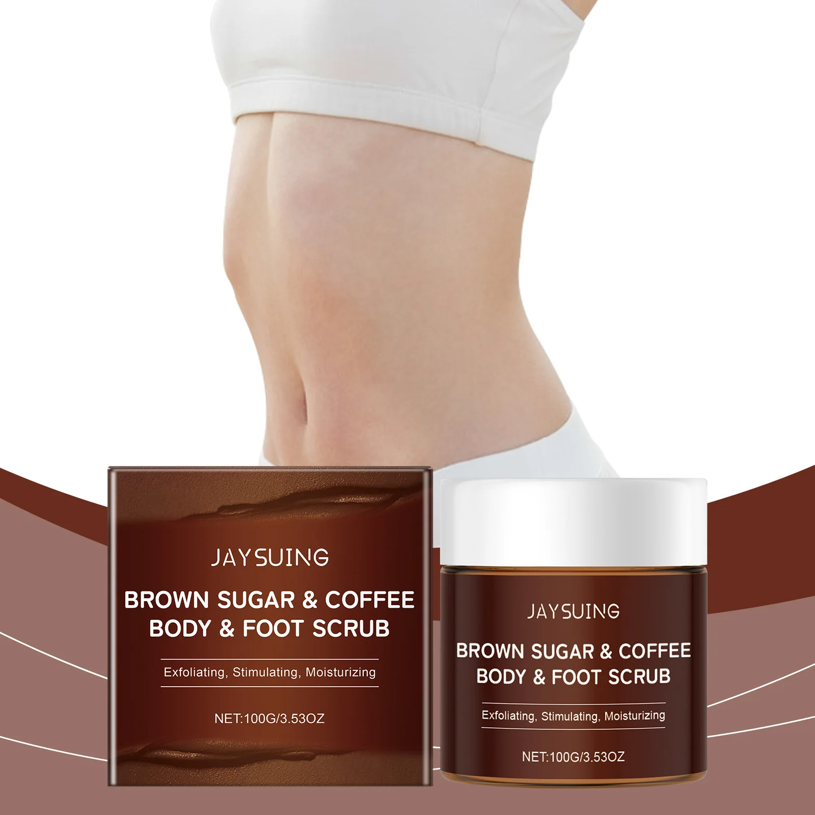 Coffee Body Scrub Body Cleansing Moisturizing Smooth Skin Cleansing Care Scrub Maintain Long-lasting Moisture and Elasticity