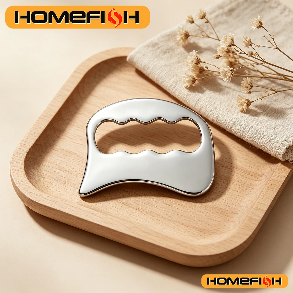 Stainless Steel Skin Polish Plate, Special Gear For Workout And Training, Tissue, Massage Plate, Calming Comfort