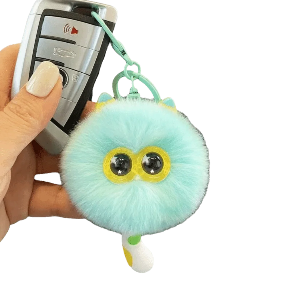 

Cute Cartoon Pendant Creative Couples Imitation Rex Rabbit Fur Keychain Cute Kitten Kawaii Trendy Pendant Gifts For Women