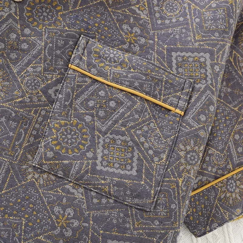 Men's Cotton Color Woven Summer Short Sleeved Shorts Pajamas Set Thin Men Sleepwear Clothes for Home Wear Roupa De Dormir