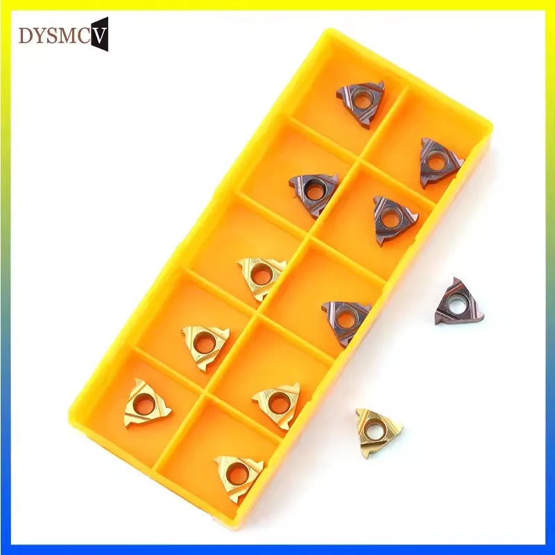 ดอกกัดเกลียวคาร์ไบด์ MMT 16IR 16ER AG55 DY15TF DY6020 DY735 จำนวน 10 ชิ้น สำหรับเครื่องกลึง CNC รุ่น 11ERAG55 11IRAG55