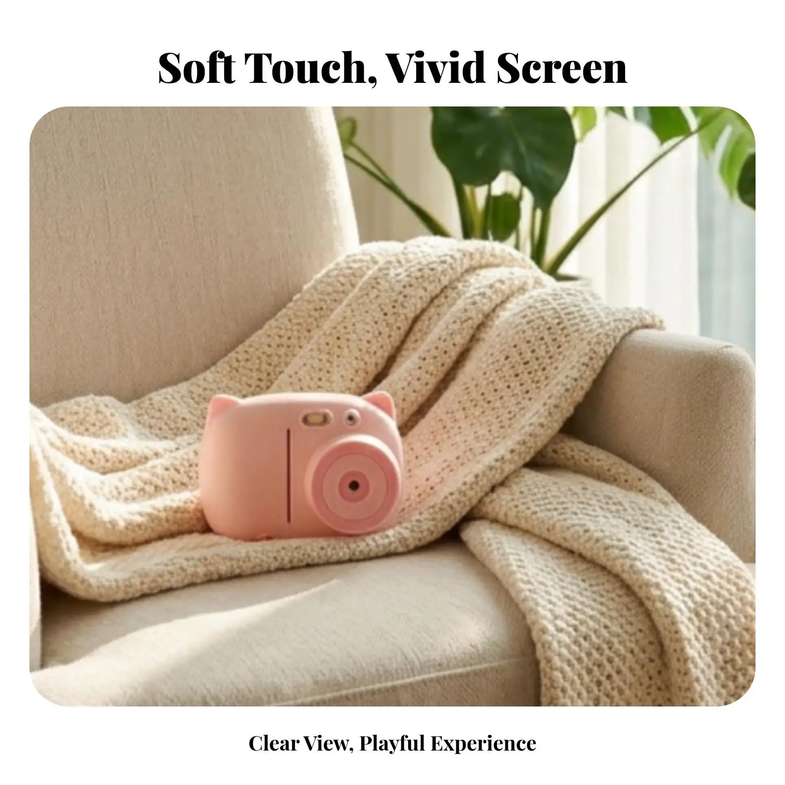 Kid Friendly Digital Camera with Instant Photo Printing for Adventures